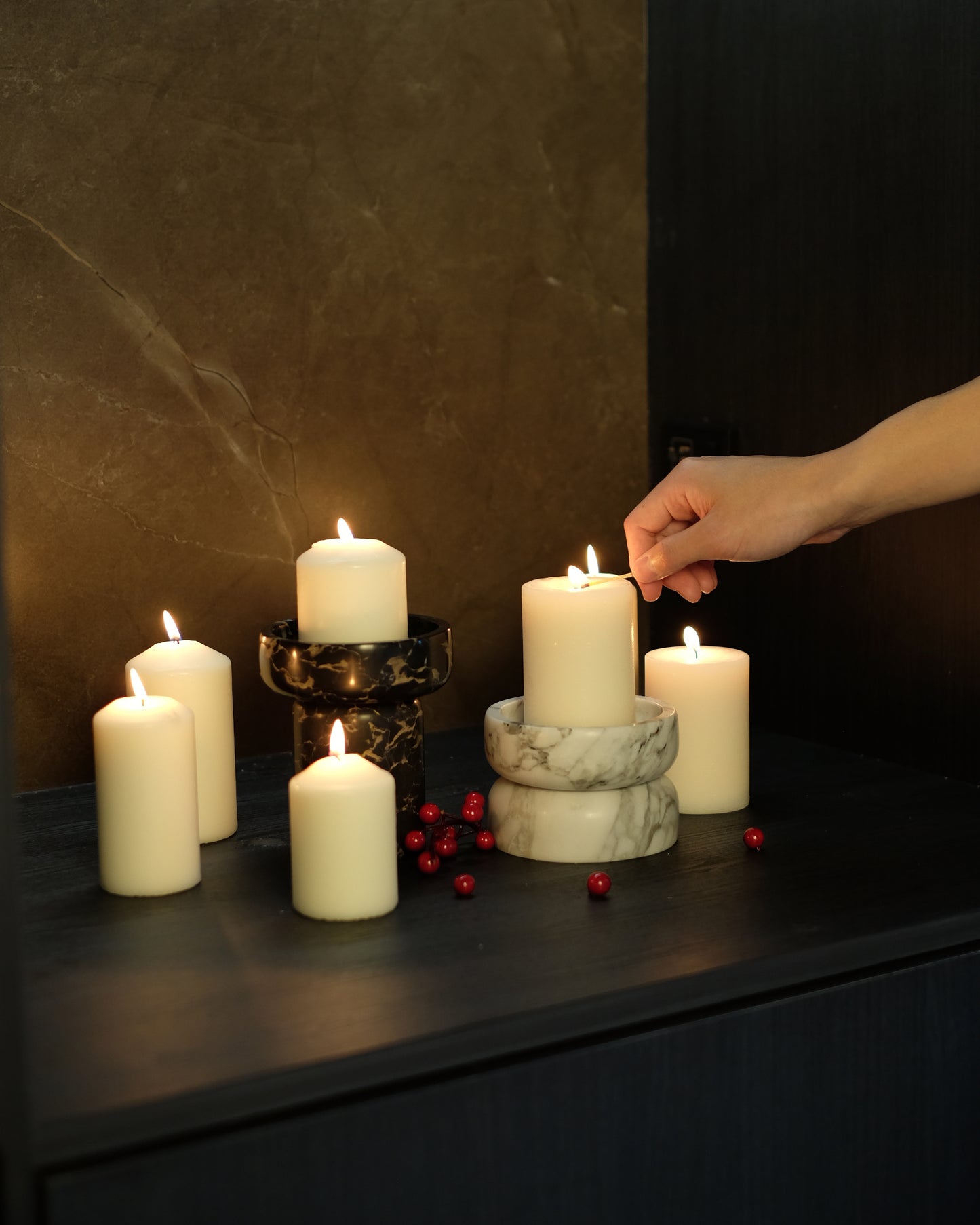 Matteo Candle Holder Low