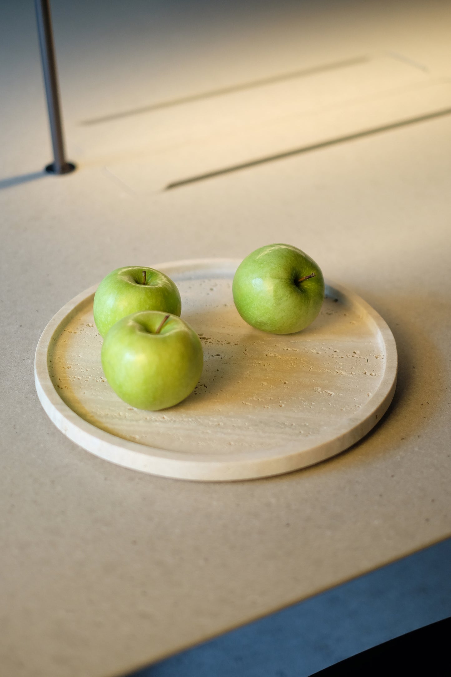 Marmo Travertine Round Tray